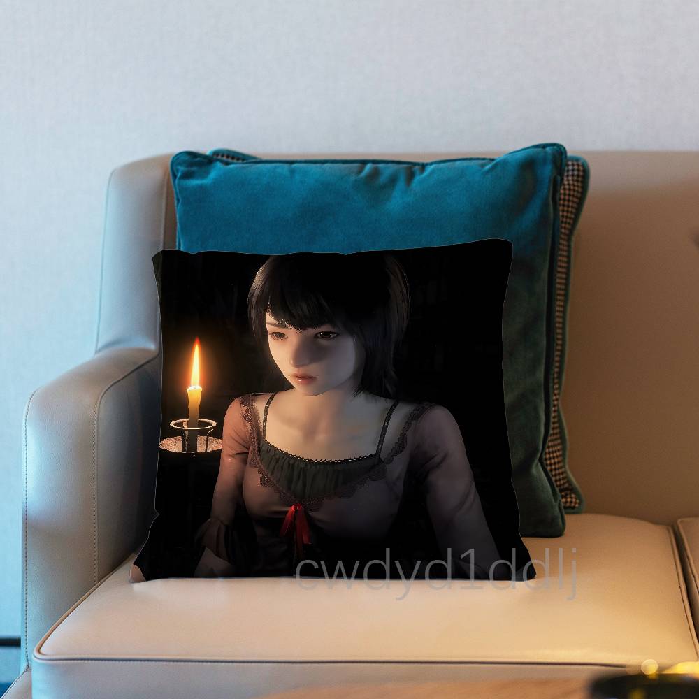 F-Fatal F-Frame 2 Remake Pillow Case Short Plush Sofa Decorative Gift Home Double-sided Printing Cushio 30cmx30cm