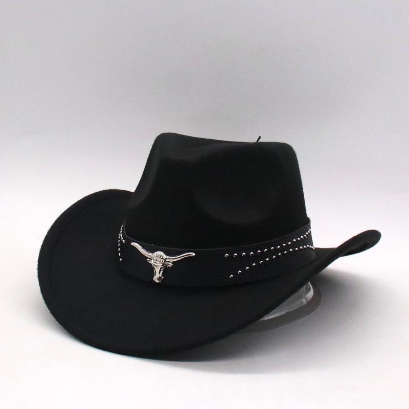 Шляпа Новое Персиковое Сердце Ковбойская Шляпа Джазовая Шляпа Западный Стиль Меньшинств Ковбойская Цилиндр one size [d peach bull]