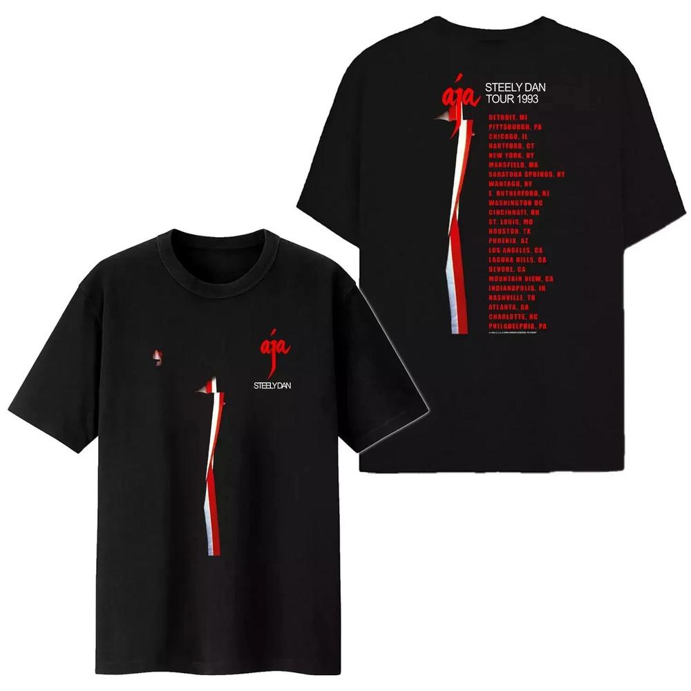 Steely Dan Aja Tour 1993 Vintage 90s Rock Band T Shirt Rare Concert Tee S-5XL LT Unisex T-Shirt S