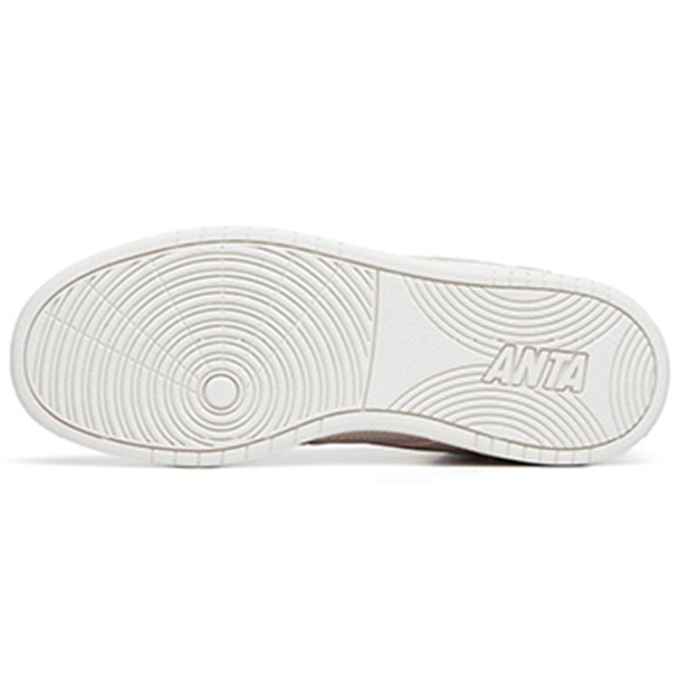 New Anta Street Naughty High Top Skateboard Shoes Women's White Gray 122238067-4