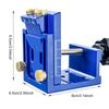 Adjustable Pocket Hole Jig Kit, Portable Screw Jig Set, Woodworking Doweling Tool for Cabinet Door Panel, 15 Degree