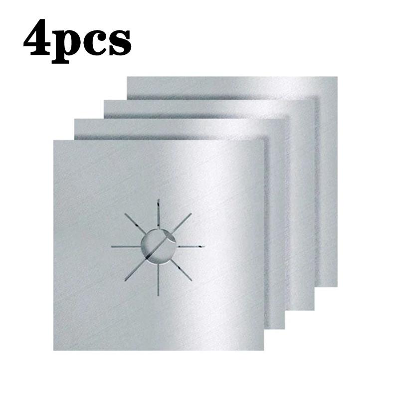 2/4/8pcs Gas Stove Protectors Cooker Cover Liner Clean Mat Pad Gas Stove Stovetop Protector for Kitchen Cookware Accessories