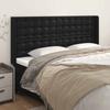vidaXL Headboard with Ears Black 183x16x118/128 Cm Faux Leather