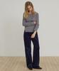 CITYBREEZE Slim Fit Diagonal Wrap Ribbed Knit_Grey