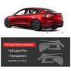 For Tesla Model 3 Highland  2024 Door TPU Anti-mud Protective Film Model 3+ Clothing Covers Headlamp Tail Lamp Black Films