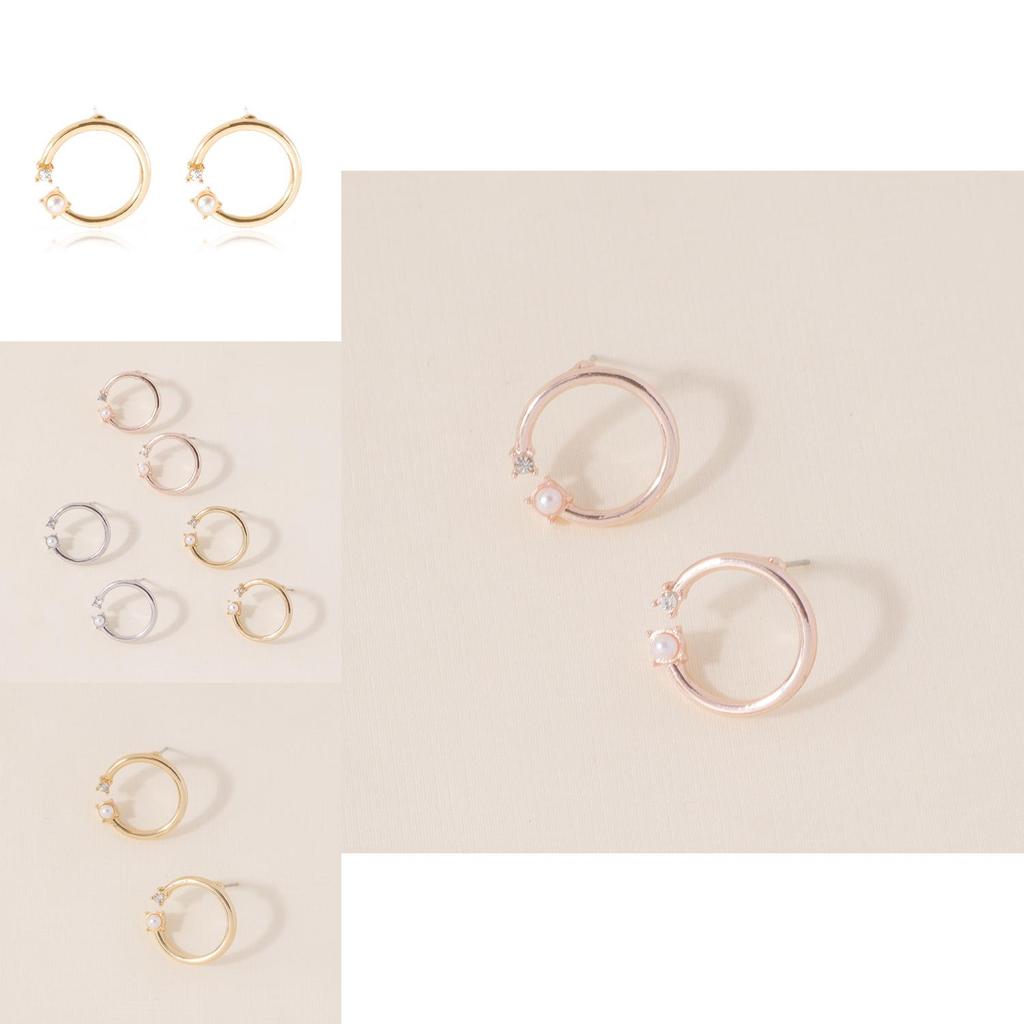 Stylish Pearl Round And Stud Earrings For Women Perfect For Weddings Birthdays Anniversaries And