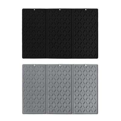 Silicone Dish Drying Mat for Kitchen Counter Heat Resistant and NonSlip for Draining Cookware, Fruits, and Vegetables