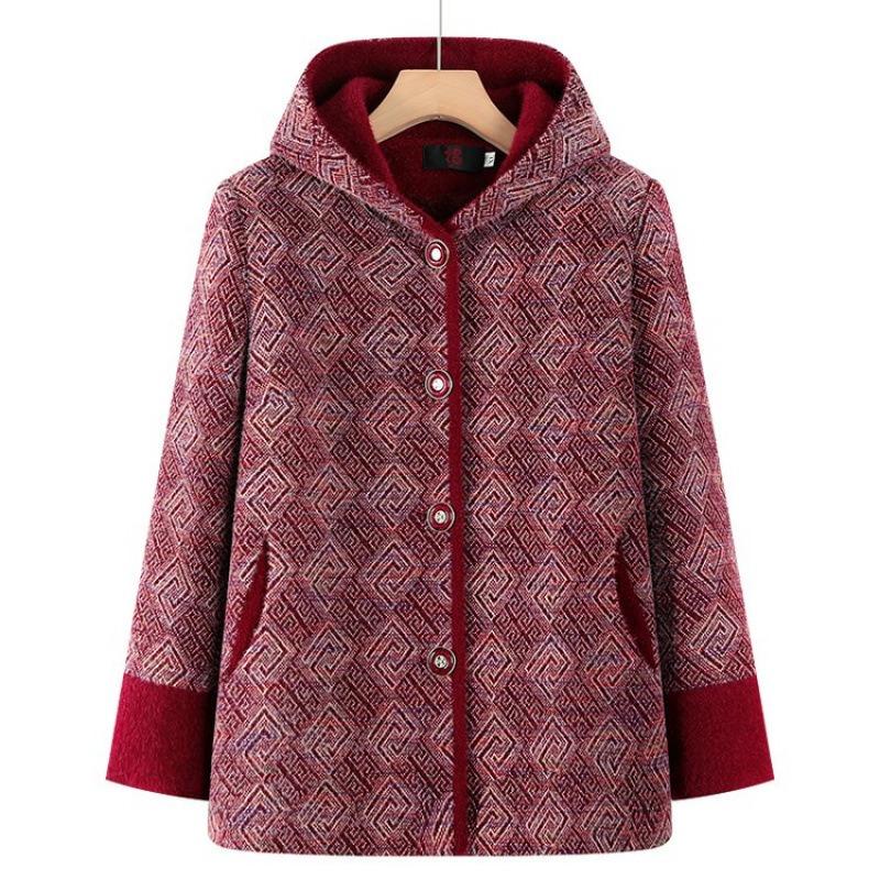 Imitation mink jacket winter women's long coat thickened noble hooded coat