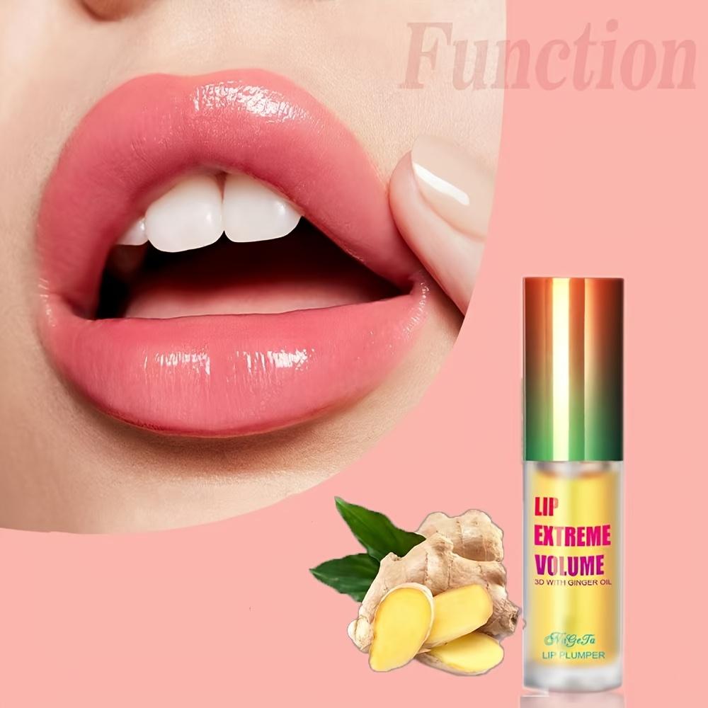 Lip Plumper Oil Serum Lip Enhancer Ginger And Mint Plant Lip Gloss Oil Moisturizing Beauty Lips Skin Care Sexy Lips