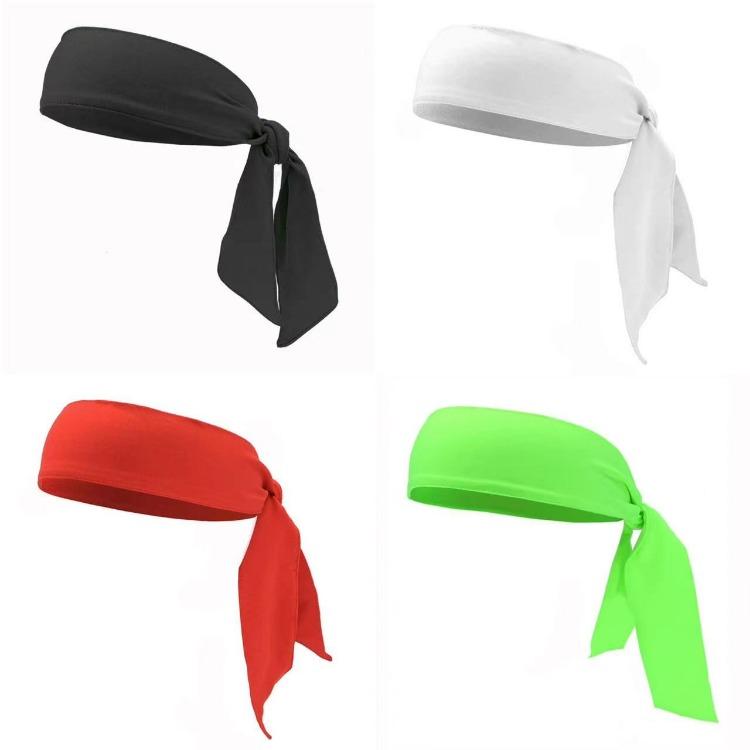 Elastic Sports Ribbon Pirate Sweatband for Tennis Unisex Men Women Teens Headband Gym Fitness Yoga Hair Bands Athletic Headwear