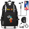 Vegeta Sun Wukong Dragon Ball Ultra USB Headphones Teen Student School Bag Men's and Women's Leisure Travel Backpack