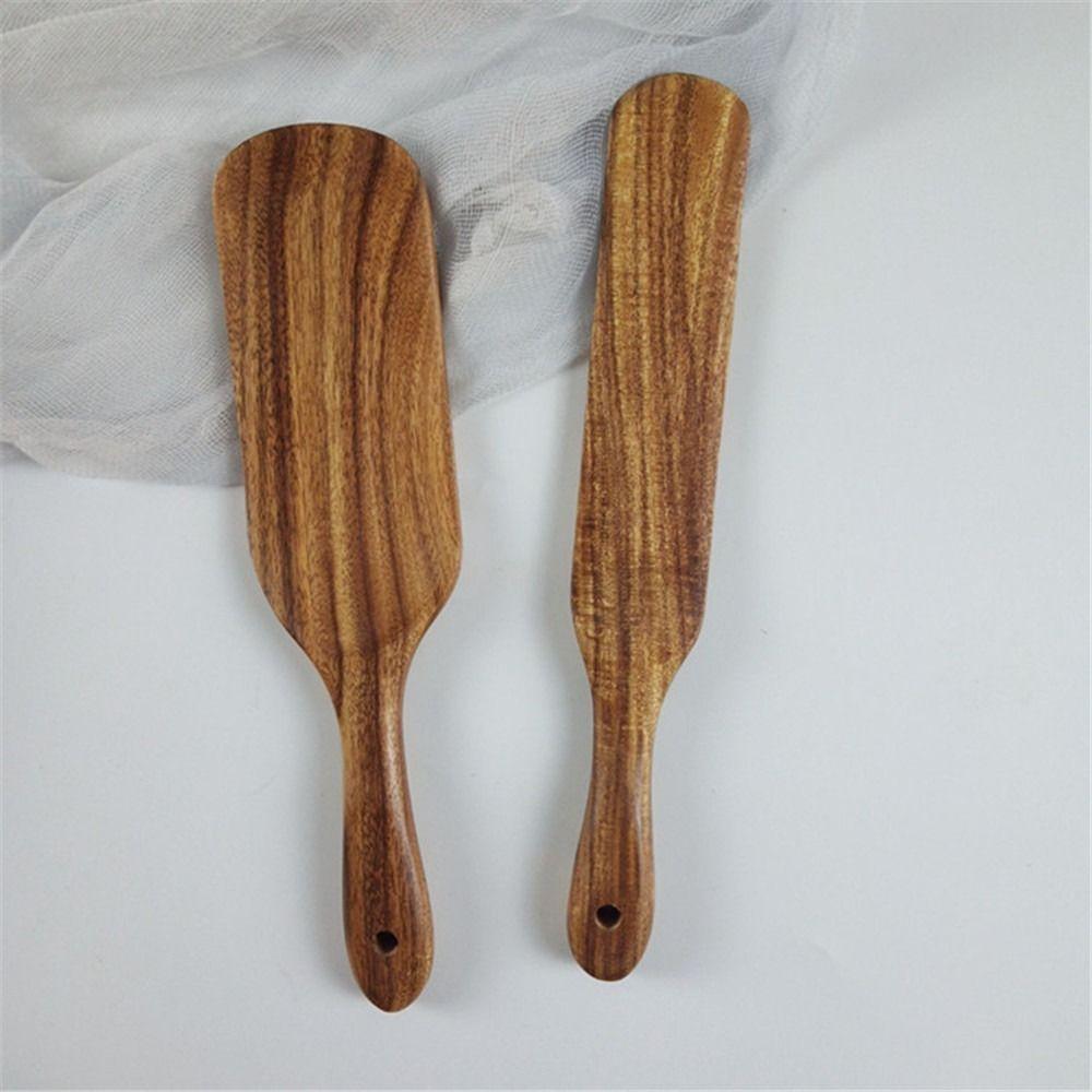 Heat Resistant Colander Spoon Teak Wood Teak Tableware For Nonstick Cookware
