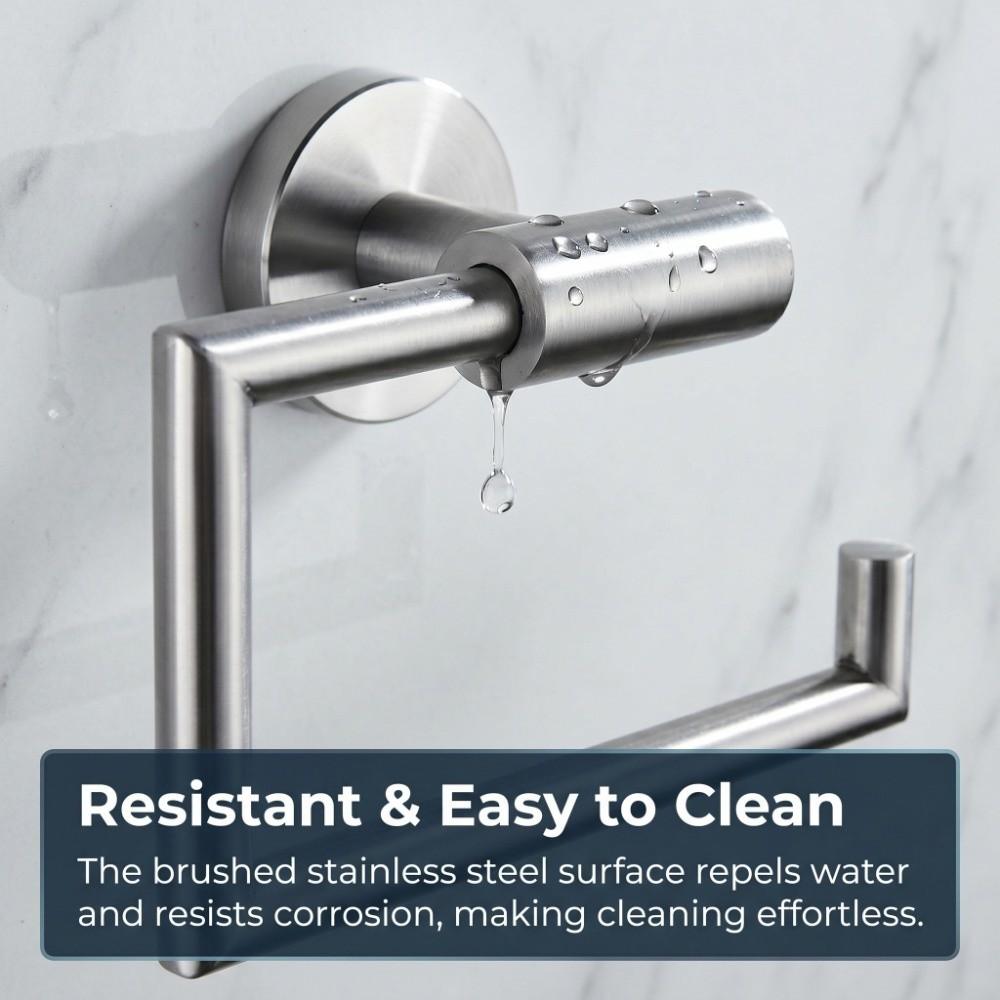 Wall-Mounted Toilet Paper Holder Stainless Steel Bathroom Towel Rack Tissue Holder  Modern Decor