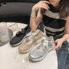 Sneakers women's 2024 autumn new thick-soled Velcro low-top casual single shoes foreign trade large-size women's shoes