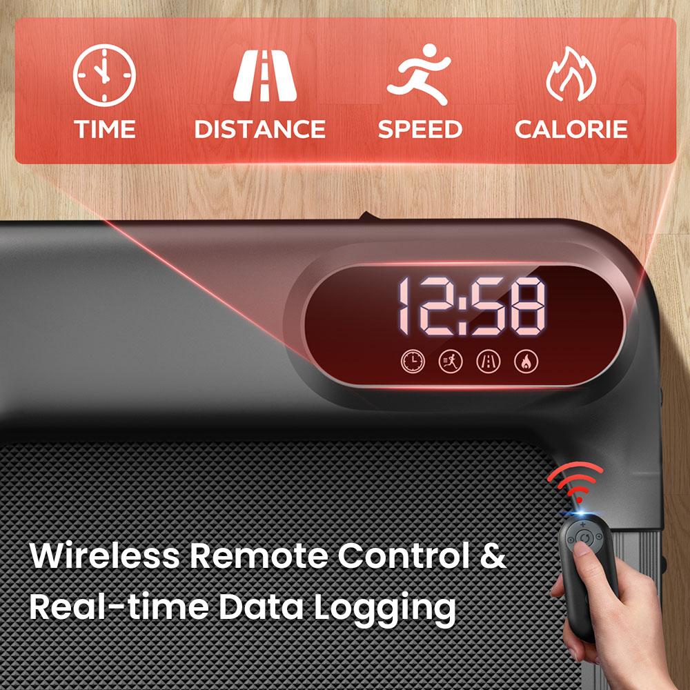 ROBORE S17 Walking Pad Laufband 8km/h, Neigbar 9%, mit Dreifacher Dämpfung und 2,5 PS Leisem Motor, 136kg Maximale Belastung