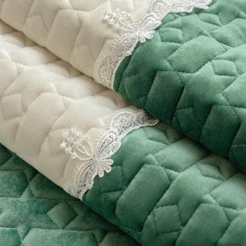 Simple Plush Sofa Cushion Non-Slip Thickened Living Room Sofa Cover Patchwork Cushion Luxury Backrest Armrest Cover Cloth