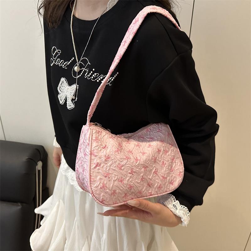Niche Design Handbag, New High-end Shoulder Bag, Small, Fresh and Large-capacity Lightweight Small Cloth Bag.