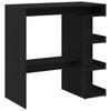 Bar Table in Black Oak Look 100 x 48 x 101.5 cm Engineered Wood