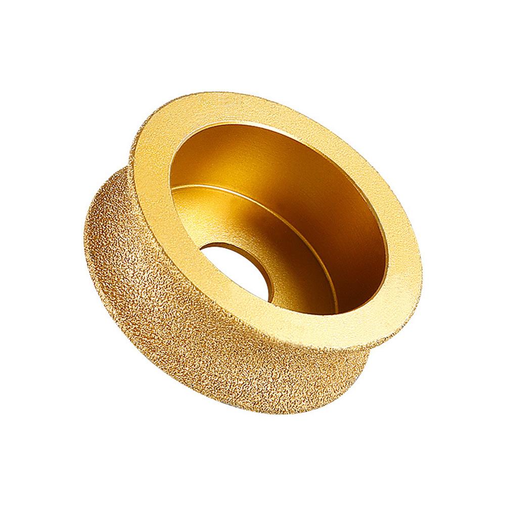 3 Zoll 75mm Halbkreis-Kantenrad Löt Diamant Winkelschleifer Stein Schleifscheibe Halbkreisförmige Kante Glas Keramik Schleifen