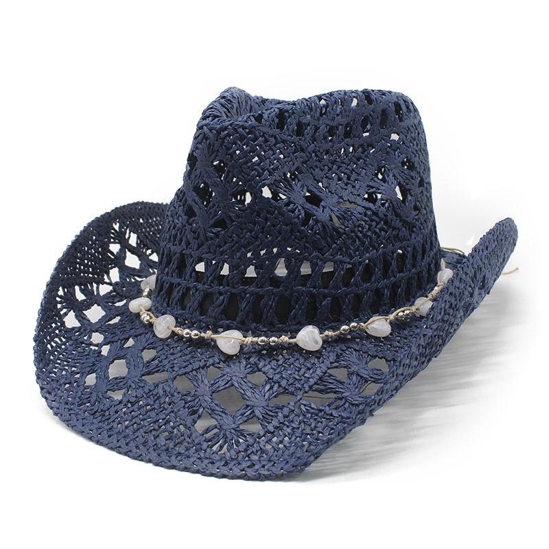 Sun Protection Paper Grass Hat With Large Brim For Summer Beach Vacation