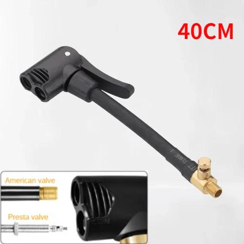 Bomba de Bicicleta Mangueira Adaptador de Bico Duplo Peças de Bombeamento Serviço Acessórios Automotivos Conversor de Válvula Schrader/Presta F/V A/V Bicicleta