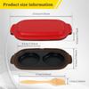 Microwave Egg Cooker 2 Cavity Silicone Microwavable Egg Poacher and Fryer for Breakfast Sandwiches Dishwasher Safe 2 Cavity