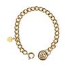 BONBEAU Heart Smile Bold Curve Chain Bracelet