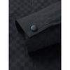 ROMON Men's Chessboard Lapel Workwear Jacket