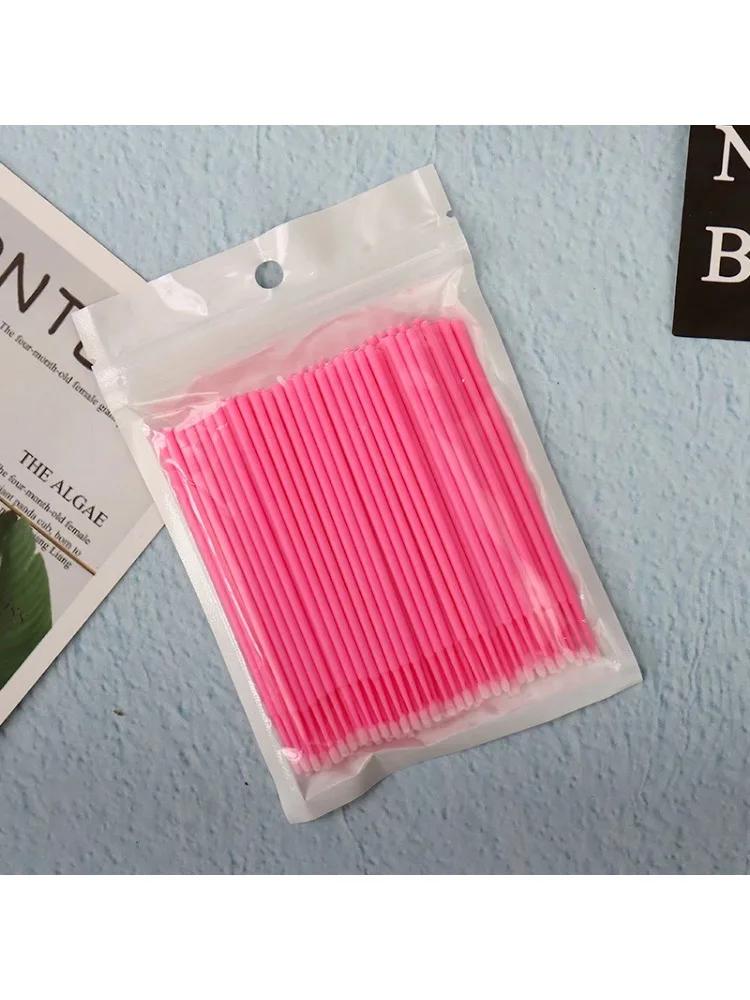 500 pcs-1500pcs Disposable Micro Eyelash Brush Heads Expanded Personal Eyelash Brush Heads Multi-purpose Micro Brush Heads QIWU