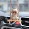 Creative Face Covering Cat Swing Car Accessories Decorative Pendant Cute Car Pendant
