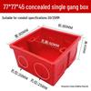 PVC Concealed 86 Type Switch Socket Junction Box for Home Decoration Wiring