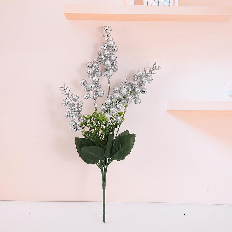 Decorative Flower Christmas Bundle With Christmas Berry For Festive Display Home