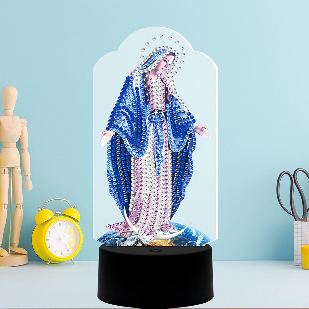 DIY Diamond Painting 7 Colors Night Light LED Diamond Painting Embroidery Home Decor