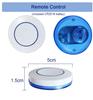 433MHz RF Wireless Remote Control Switch 10A 220V Relay Receiver Mini Round Button Wall Panel Switch For Led Light Lamp Fan