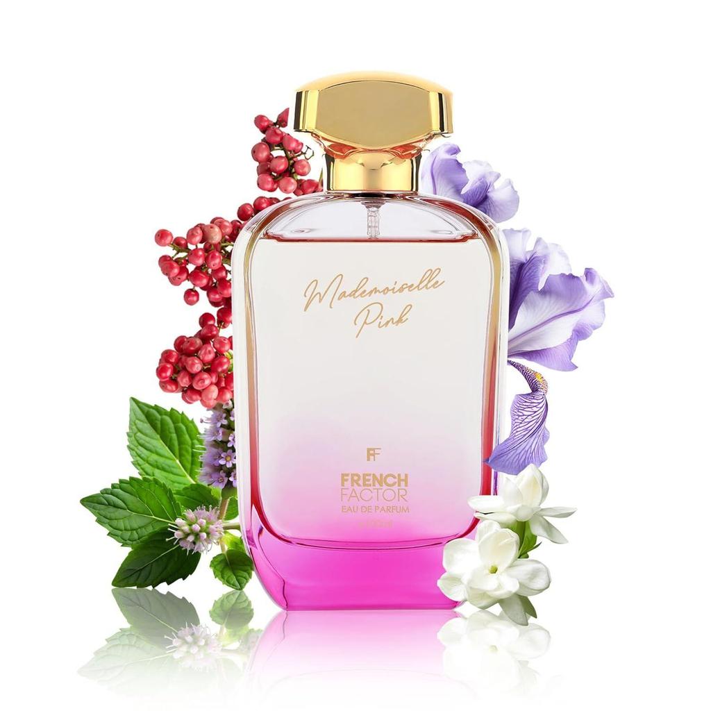 The French Factor Mademoiselle Pink Perfume  | EAU De Parfum | Long Lasting Perfume for Women | Floral Chypre Fragrance | Gift