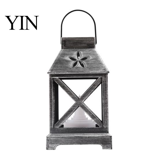 LED Mumlu Taşınabilir Dekoratif Lamba Fener, Pille Çalışan Titreyen Alevli Lamba, Çocuklar İçin Vintage Yatak Başı Gece Lambası, Asılabilir Fenerler,