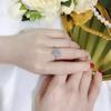 Pear Shaped Silver Color Ring for Women Engagement Wedding Fashion Jewelry Brilliant Cubic Zirconia Rings Accessories Hot