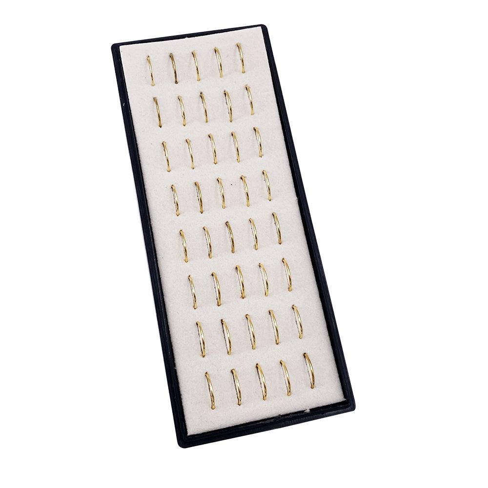 40 Stainless Steel Nose Rings & Studs (C-Shape & L-Shape) Body Piercing Jewelry