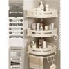 Miling No-Drill 3-Tier Metal Bathroom Corner Shelf