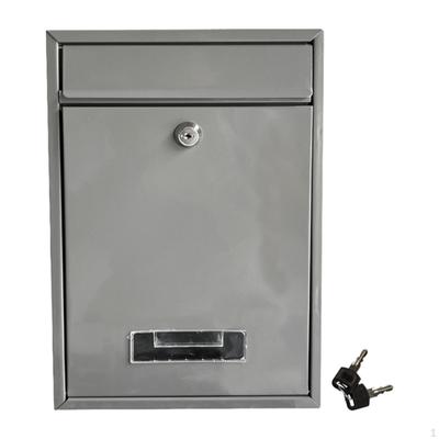 Wandmontierter Briefkasten, abschließbar, mit 2 Schlüsseln, Briefkasten aus Eisen für das Tor des Home Office