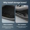 Door Slot Storage Box for Tesla Model 3 Highland 2024 Car Door Armrest Umbrella Trash Can 4PCS TPE Organizer Box Car Accessories