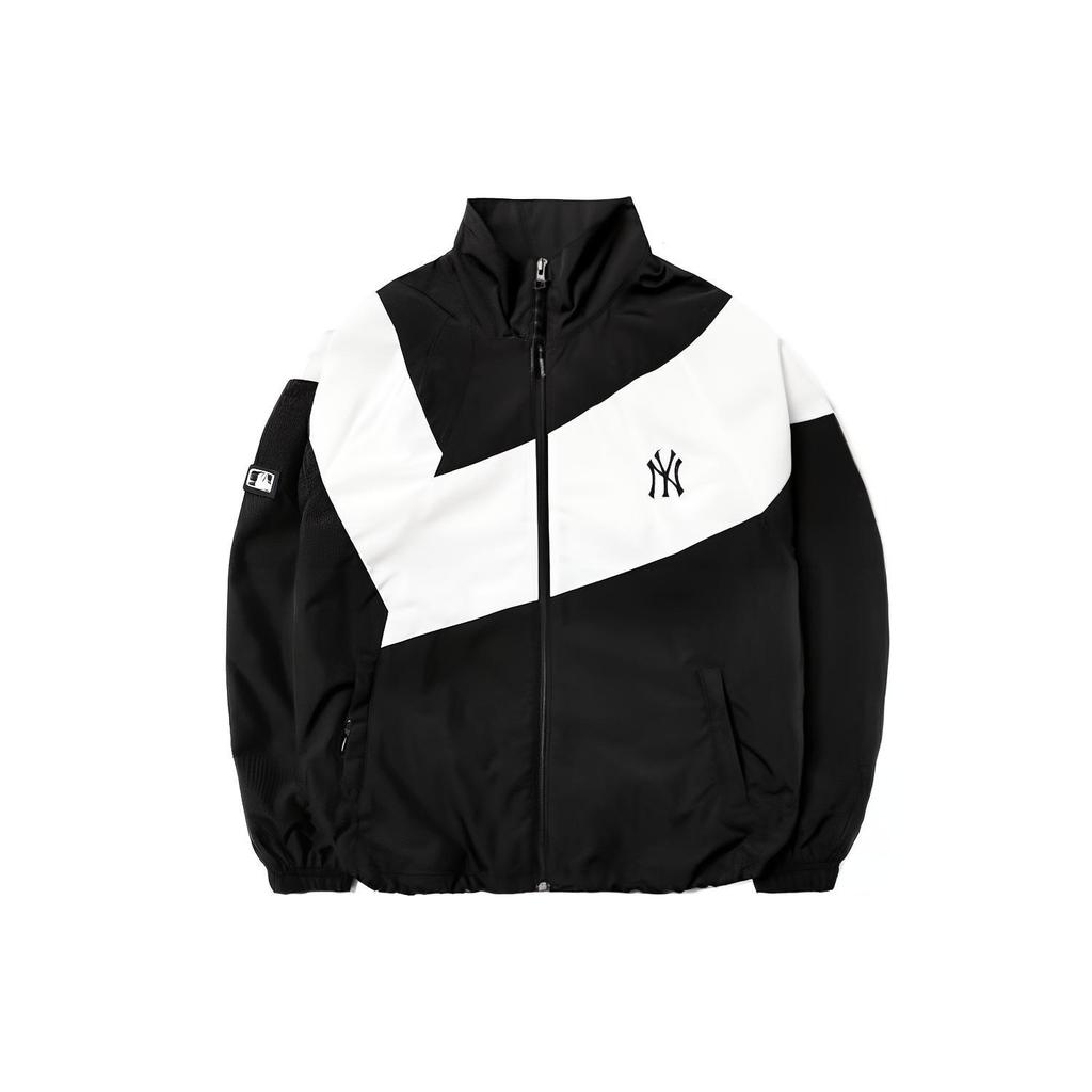 New MLB Jackets Coats Unisex Black White 3AWJ07014-50BKS
