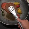 Food Tongs Anti-heat Easy To Grip Portable Stainless Steel Food Tongs Kitchen Utensils