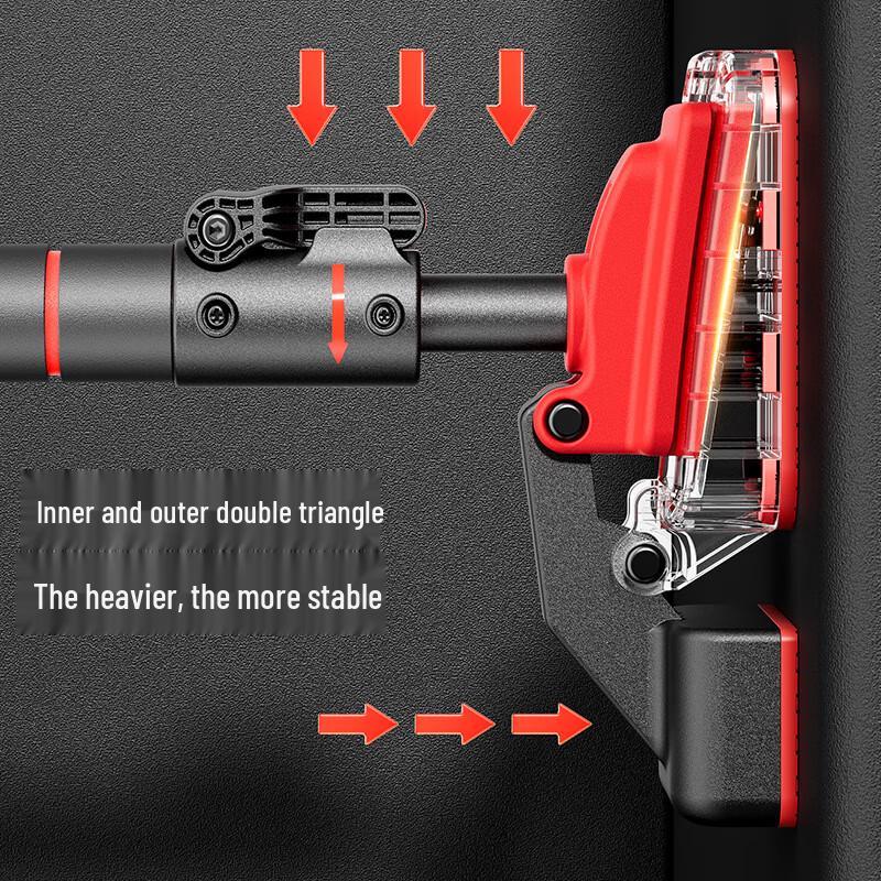 Bară de tracțiuni Zebian Îmbunătățită cu Suport Dublu, Fără Găurire