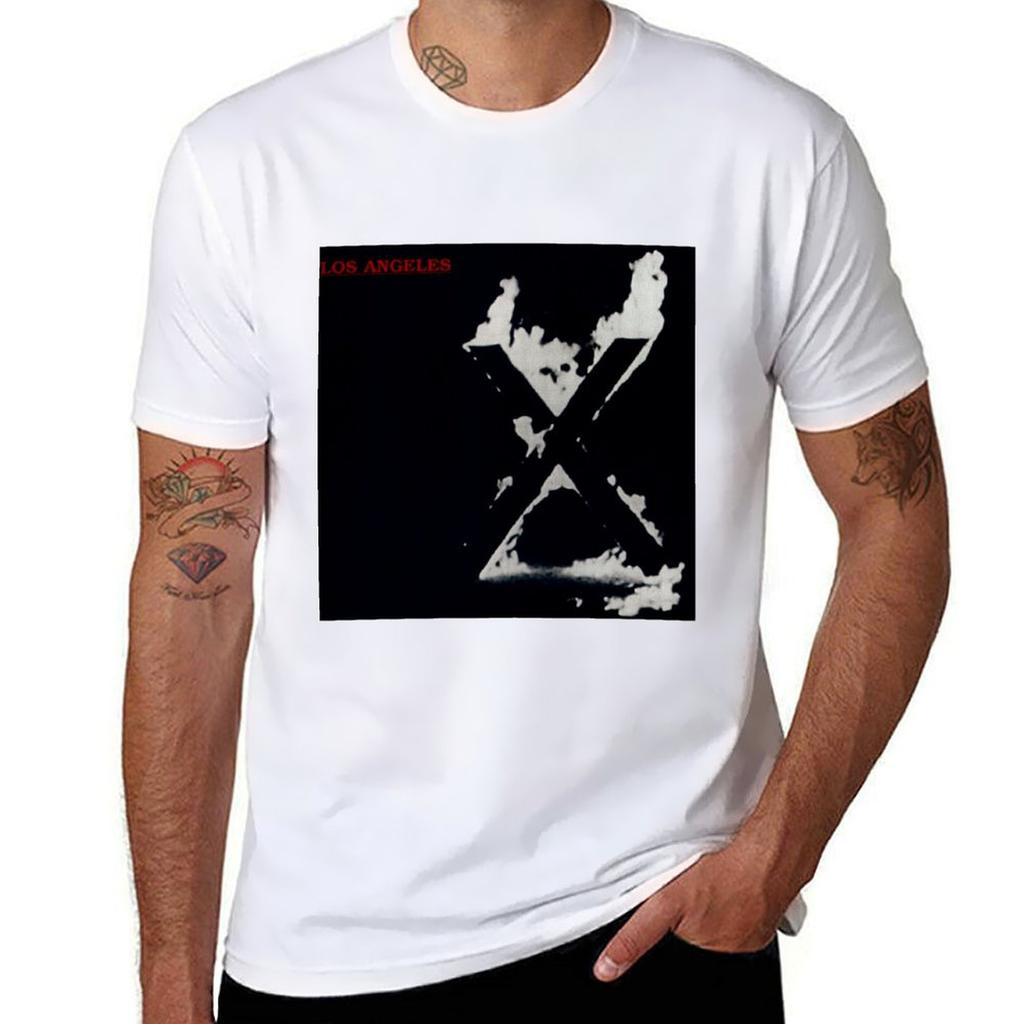 X Los Angeles (1980) Tshirt Industrial Work Tee Shirt