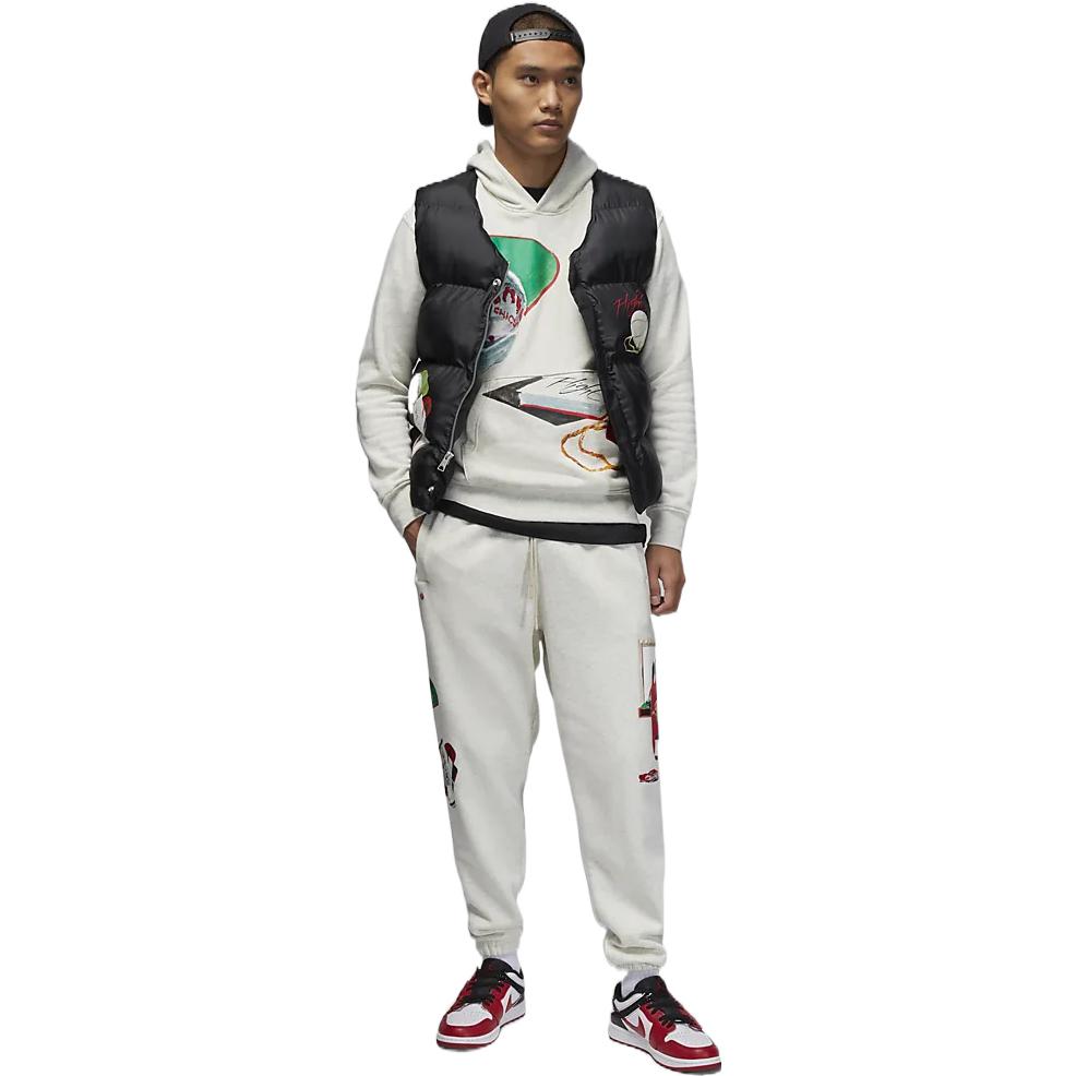 Jordan Jacob Rochester Artist Series Patterned Print Hoodie Men Tops White DV1594-141