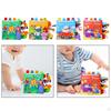3D Animal Baby Car Toys Crinkle Paper Early Educational Interactive Cloth Book for 6 To 18