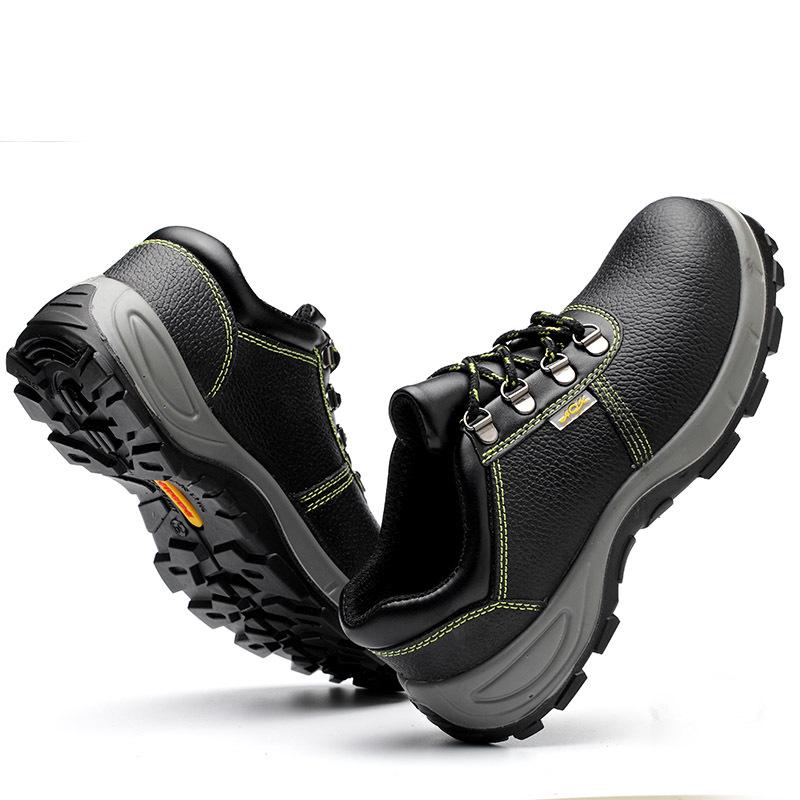 Steel Toe Safety Shoes Slip Resistant Work Boots Puncture Proof Durable High Top Men Labor Protection
