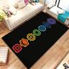 3D Rainbow 7 Chakra Mandala Carpet! Bedroom Floor Mat, Living Room Bed Mat, Non-slip Exquisite Home Decor, Machine Washable Rug