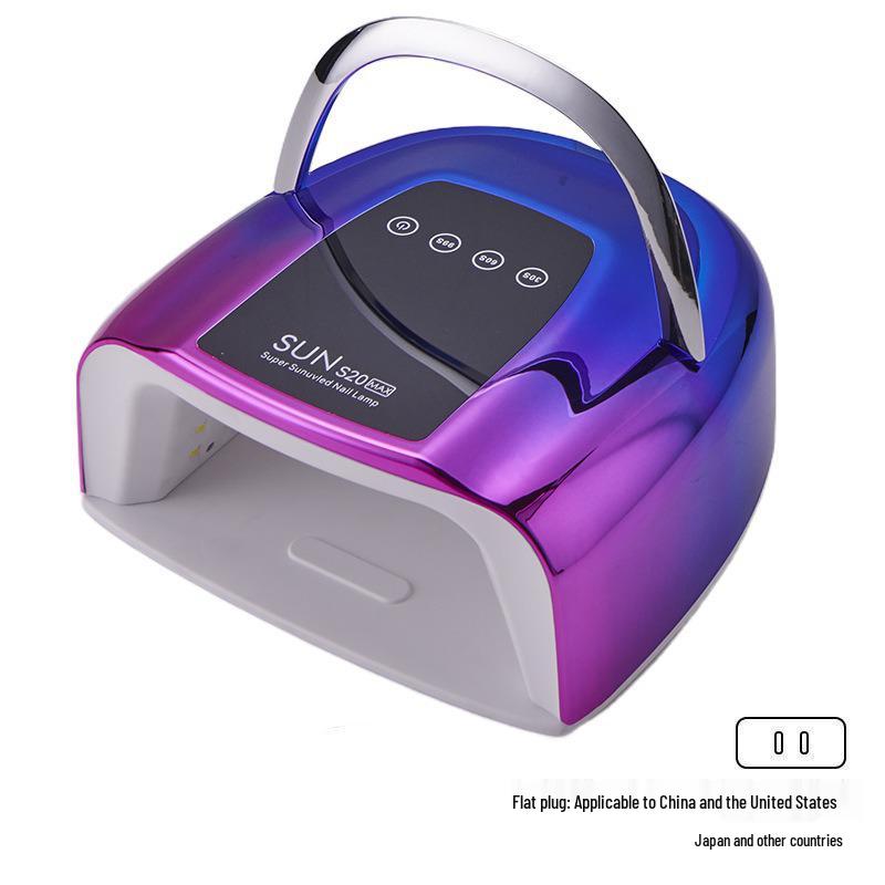 200W Portable Rechargeable Nail Gel Curing Lamp for Salon and Home Use